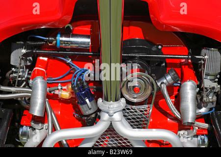 Eine individuelle Motor in einem VW Käfer-Auto. Stockfoto