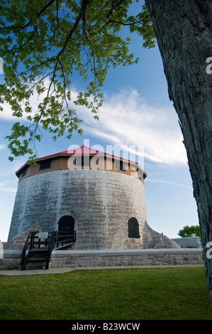 Murney Martello-Turm wurde im Jahre 1846 als Teil der Verteidigung von Kingston Ontario Kanada zum Schutz gegen Angriffe aus den USA gebaut. Stockfoto