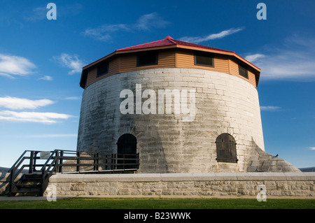 Murney Martello-Turm wurde im Jahre 1846 als Teil der Verteidigung von Kingston Ontario Kanada zum Schutz gegen Angriffe aus den USA gebaut. Stockfoto