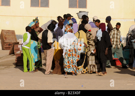 Zentralmarkt der Hauptstadt Nouakchott Mauretanien Mauretanien Westafrika Stockfoto