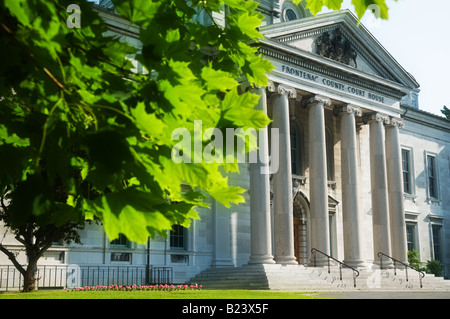 Gebaut im Jahre 1858 entstand die Frontenac County Courthouse aus Kalkstein abgebaut vor Ort in Kingston, Ontario, Kanada. Stockfoto