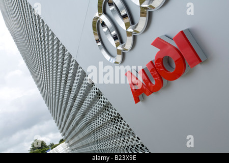 Audi-Logo über Ausstellung stehen, Goodwood Festival of Speed 2008 Stockfoto