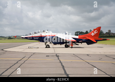 VAAC (Vectored Thrust Flugzeuge voraus Flight Control) Harrier Jump Jet auf dem Display bei Yeovilton Airday 2008. Stockfoto