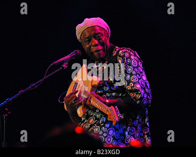 Ein Porträt von Blues-Legende Buddy Guy, Durchführung auf dem North Sea Jazz Festival Stockfoto