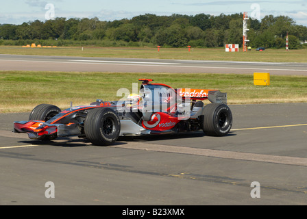 Lewis Hamilton McLaren F1 Auto Farnborough Air Show 2008 Stockfoto