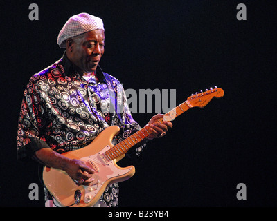 Ein Porträt von Blues-Legende Buddy Guy, Durchführung auf dem North Sea Jazz Festival Stockfoto