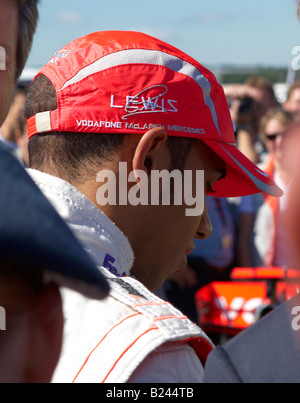 Lewis Hamilton Farnborough Airshow 2008 Stockfoto