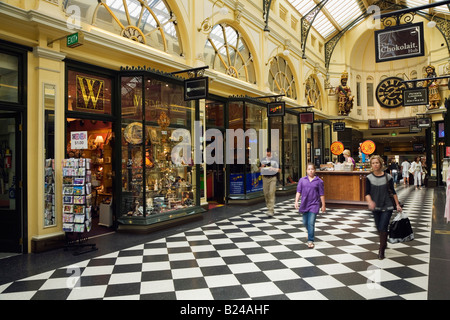 Royal Arcade - Melbourne, Victoria, Australien Stockfoto