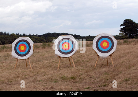 Drei Zielscheiben Stockfoto