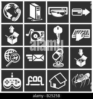 eine Reihe von Internet-Web-icons Stockfoto