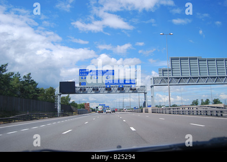 M42-M1 Autobahnanschluss, Staffordshire, England, Vereinigtes Königreich Stockfoto