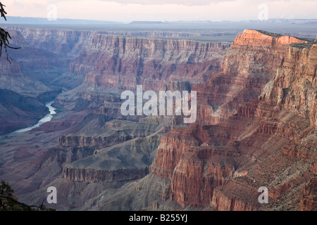 Blick vom Rim Trail - Bright Angel Lodge in Grand Canyon (South Rim) Stockfoto
