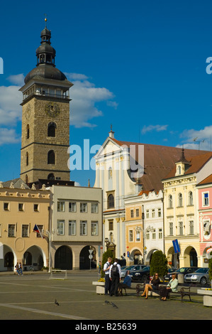 Namesti Premysla Otakara II Platz in Ceske Budejovice Tschechien Europa Stockfoto