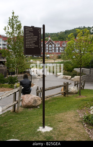 Urlaub im Blue Mountain Resort in Collingwood, Ontario, Kanada Stockfoto