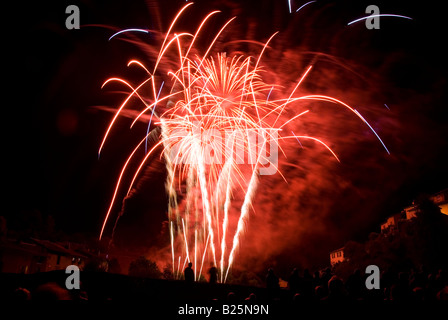 Stock Foto von 14. Juli Französisch Bastille Tag Feuerwerk-Spektakel Stockfoto