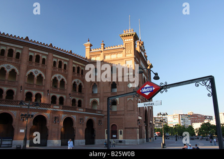 Plaza de Toros de Las Ventas (Madrid), die berühmteste Stierkampfarena in Spanien Stockfoto