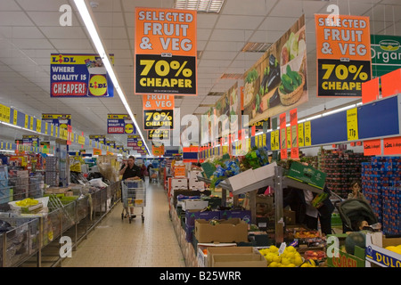 Lidl Discounter Aylesbury Buckinghamshire Stockfoto