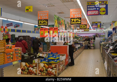 Lidl Discounter Aylesbury Buckinghamshire Stockfoto