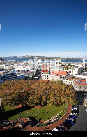 Herbst Bäume der Octagon Dunedin Otago Südinsel Neuseelands Stockfoto