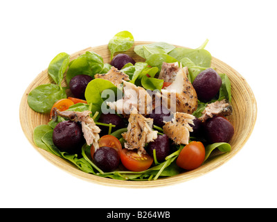 Geräucherte Makrele Salat Stockfoto