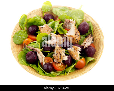 Geräucherte Makrele Salat Stockfoto