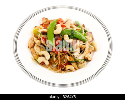 Huhn und Gemüse Pfannengerichte Stockfoto