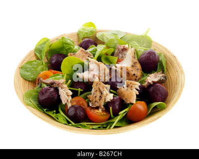 Geräucherte Makrele Salat Stockfoto