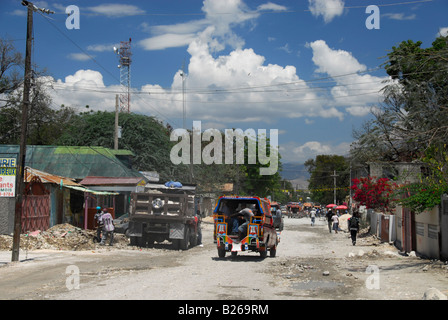 TapTap auf dem Weg nach Port-au-Prince, Hispaniola, Karibik, Amerika Stockfoto