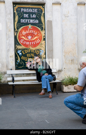 Pasaje De La Defensa, Galeria Comercial in San Telmo, Buenos Aires, Argentinien Stockfoto