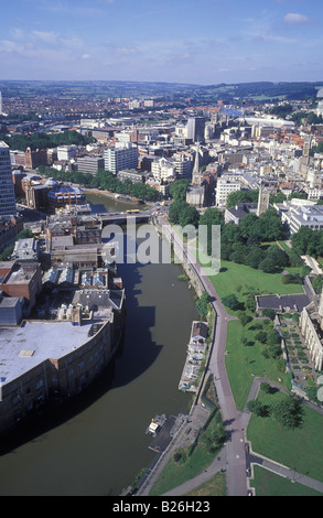 Luftaufnahme des Teils des schwimmenden Hafen Bristol England UK Stockfoto