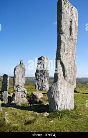 Einige der Callanish Standing Stones auf der Isle of Lewis Stockfoto