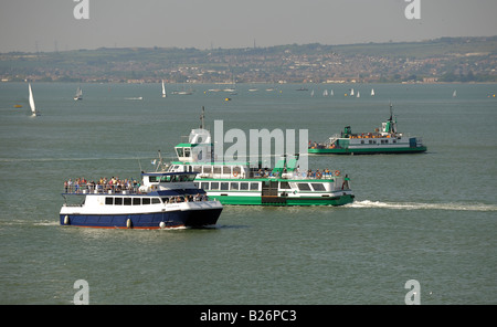 Fähren Portsmouth Harbour crossing Stockfoto