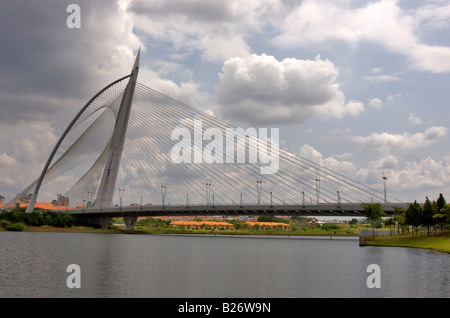 Seri Wawasan Brücke, Putrajaya, Malaysia Stockfoto