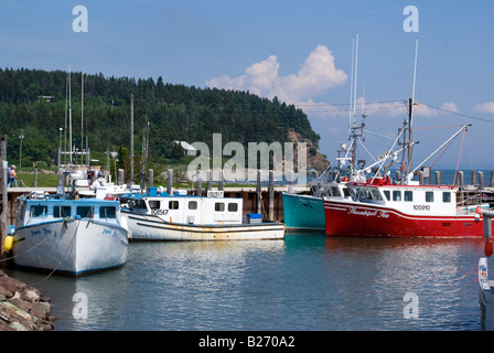 Hummer, Angelboote/Fischerboote Alma New Brunswick Stockfoto