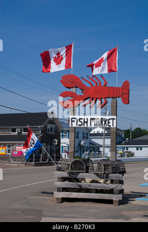 Hummer Restaurant Zeichen Alma Dorf New Brunswick Stockfoto