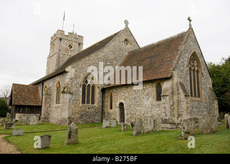 Str. Nicholas Kirche Longparish Hampshire England Stockfoto