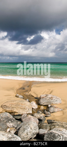 Dhail Mor Strand auf der Isle of Lewis, Hebriden, Schottland, Vereinigtes Königreich Stockfoto