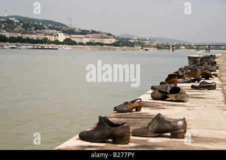 Holocaust Denkmal Donau Budapest Ungarn Stockfoto