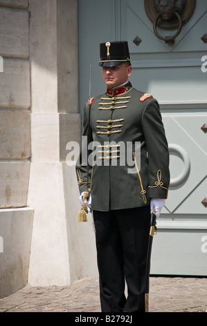 Ungarischer Soldat in zeremoniellen uniform Stockfoto