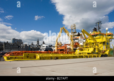 Liefern Sie Schiffe Aberdeen, Schottland, Vereinigtes Königreich Stockfoto