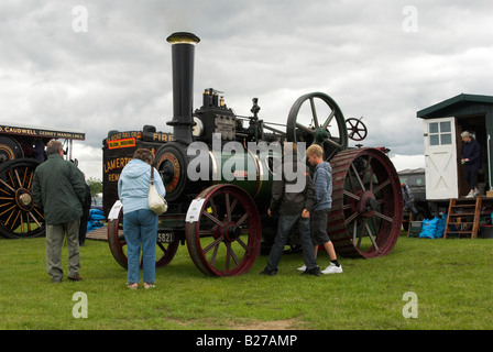 Clayton & Shuttleworth 7nhp allgemeinen Zweck Dampftraktor namens "Peggy" und 1904 erbaut. Stockfoto