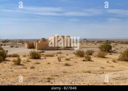 Wüste Burg Qasr Amra Umayyad arabischen Jagdschloss Jordan Arabia Stockfoto