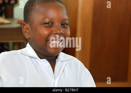 Lächelnd De Jugendliche internationale Schule, Accra, Ghana Stockfoto