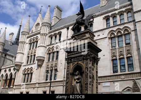 Königshöfe der Gerechtigkeit oder Justizpalast, London, UK Stockfoto