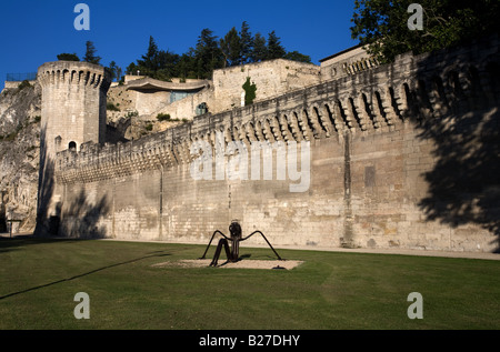 Stadtmauer von Avignon, Provence, Frankreich. Stockfoto