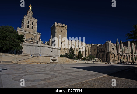 Papst Palast Avignon, Provence, Frankreich. Stockfoto