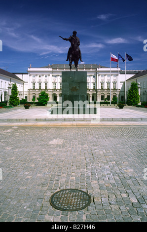 11. Juli 2008 - der Präsidentenpalast auf Krakowskie Przedmieście in der polnischen Hauptstadt Warschau. Stockfoto