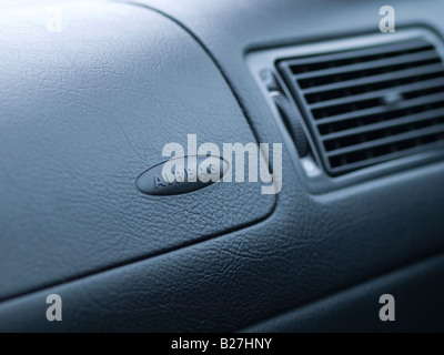 Nahaufnahme des Pkw-Airbags Stockfoto