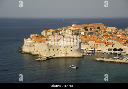 Altstadt von Dubrovnik an dalmatinischen Küste der Adria Stockfoto