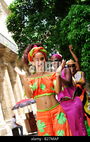 Kubanische Karneval in Calle Obispo Havana Habana Stockfoto